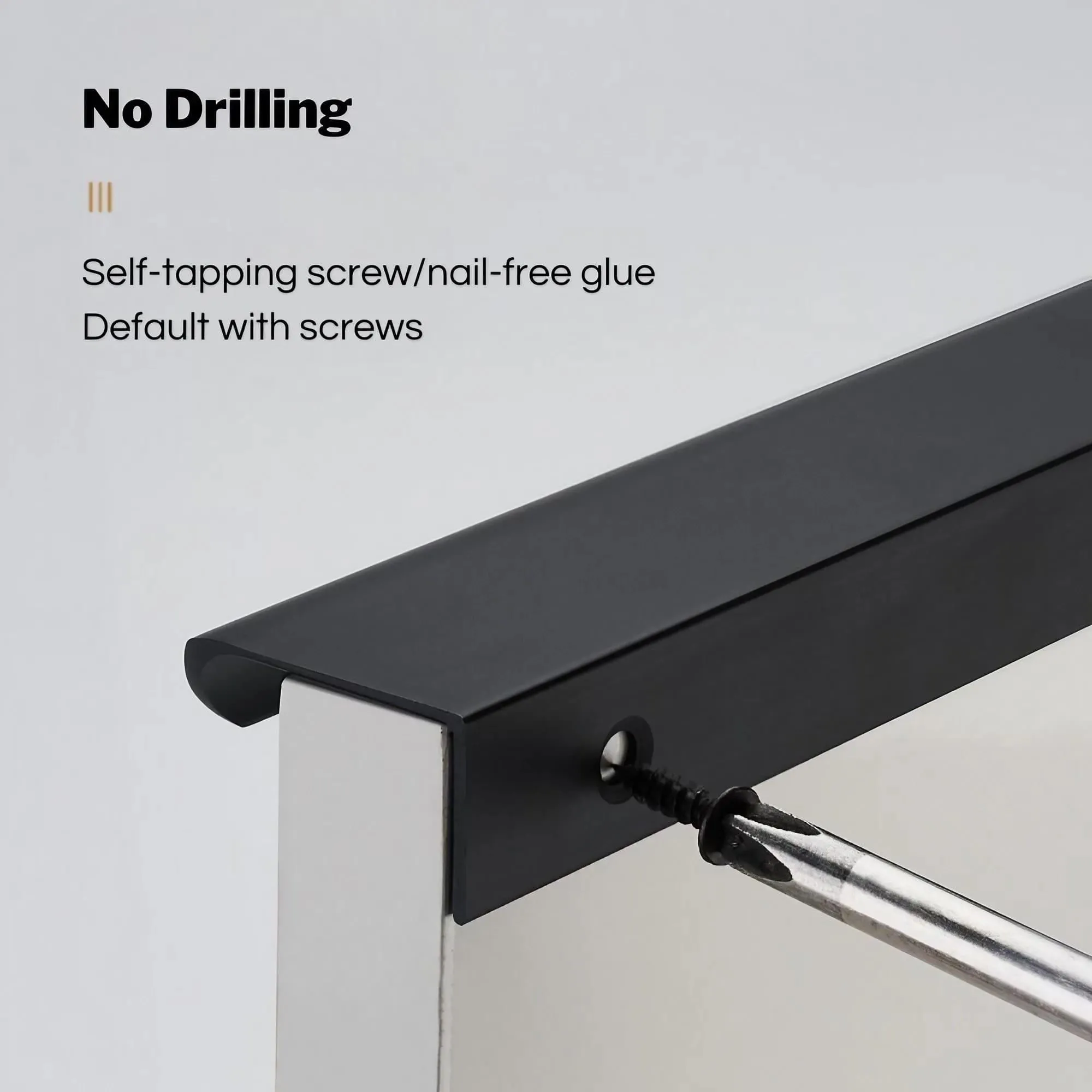 Trendy Modern Cabinet Edge Pulls Long Cabinet Handles