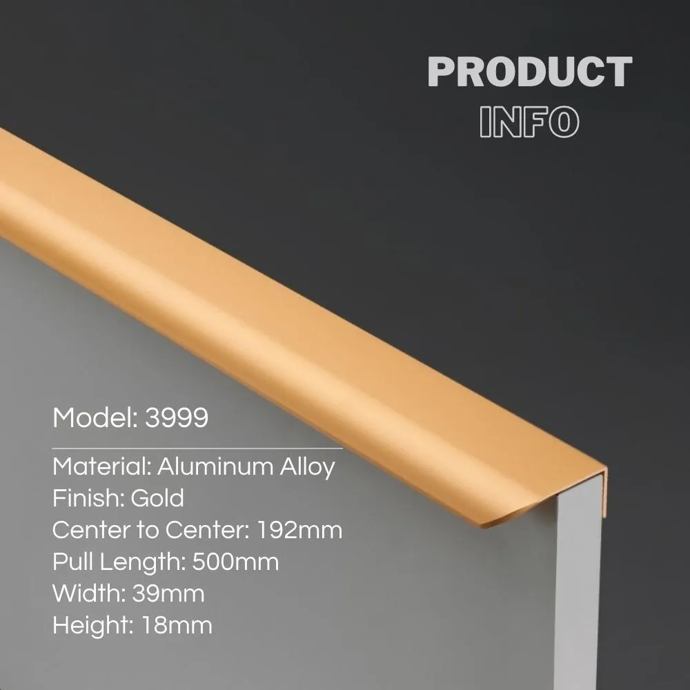 Trendy Modern Cabinet Edge Pulls Long Cabinet Handles