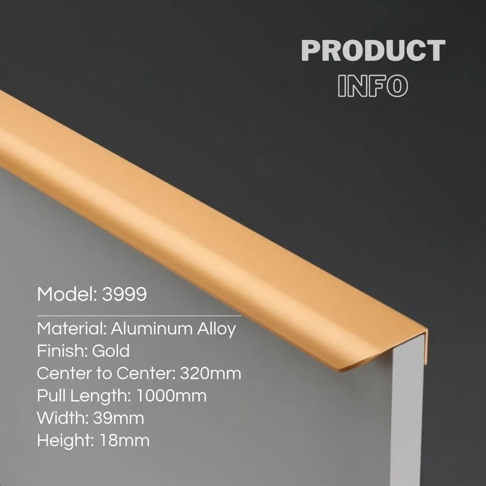 Trendy Modern Cabinet Edge Pulls Long Cabinet Handles
