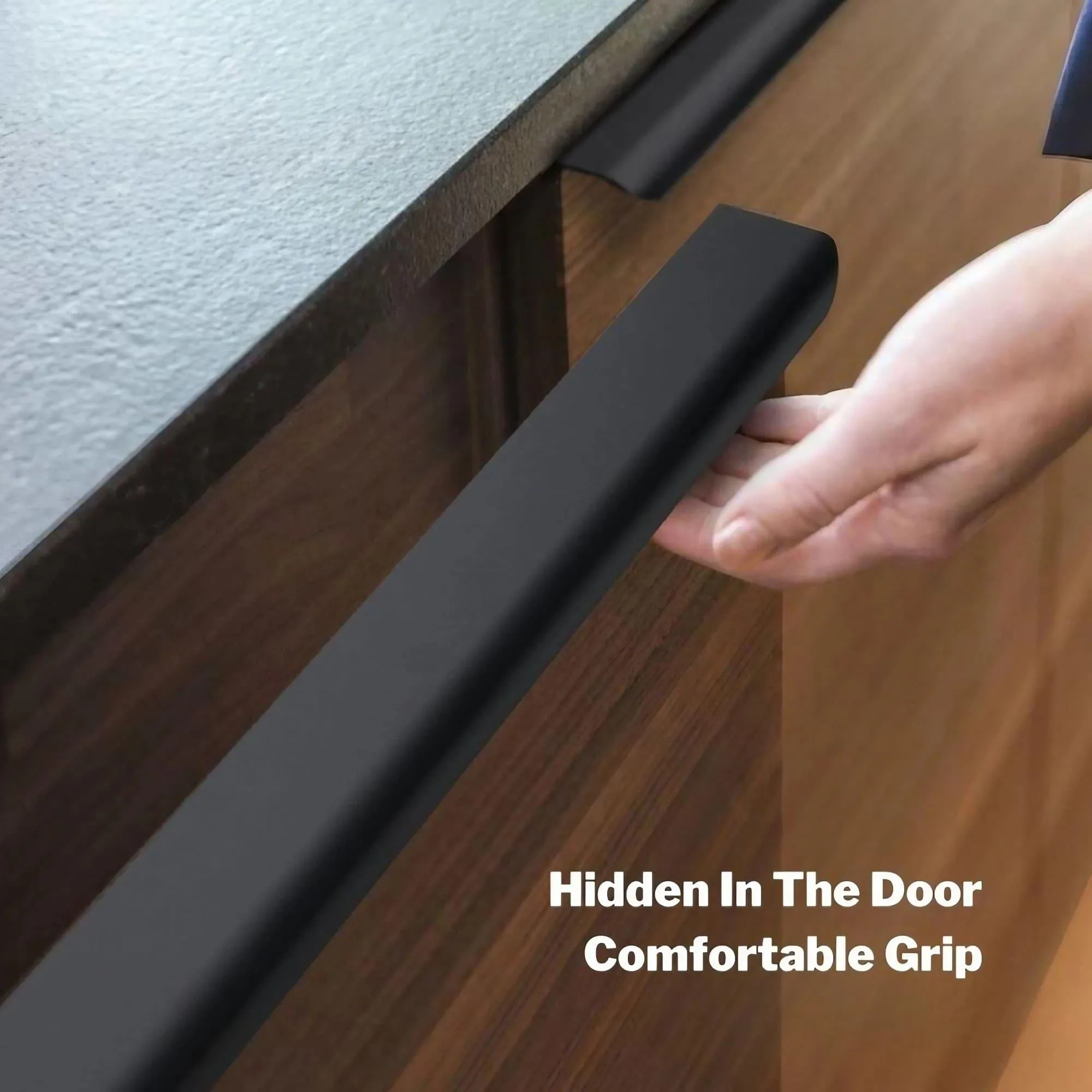 Trendy Modern Cabinet Edge Pulls Long Cabinet Handles