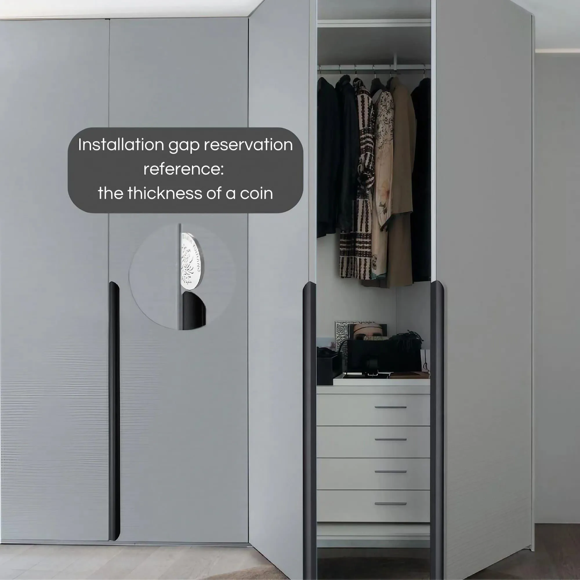 Trendy Modern Cabinet Edge Pulls Long Cabinet Handles