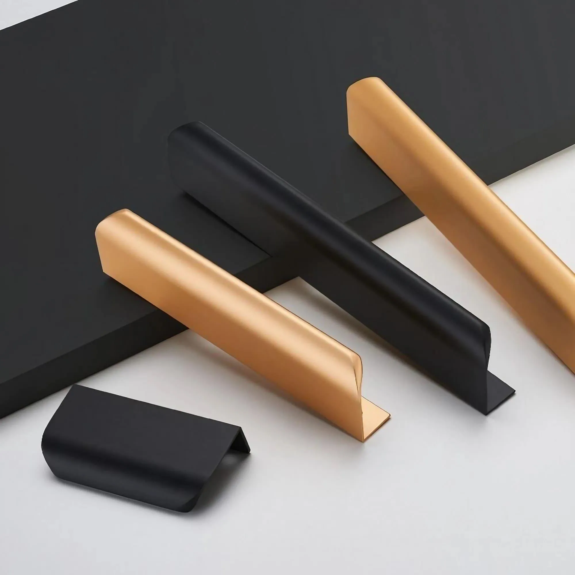 Trendy Modern Cabinet Edge Pulls Long Cabinet Handles