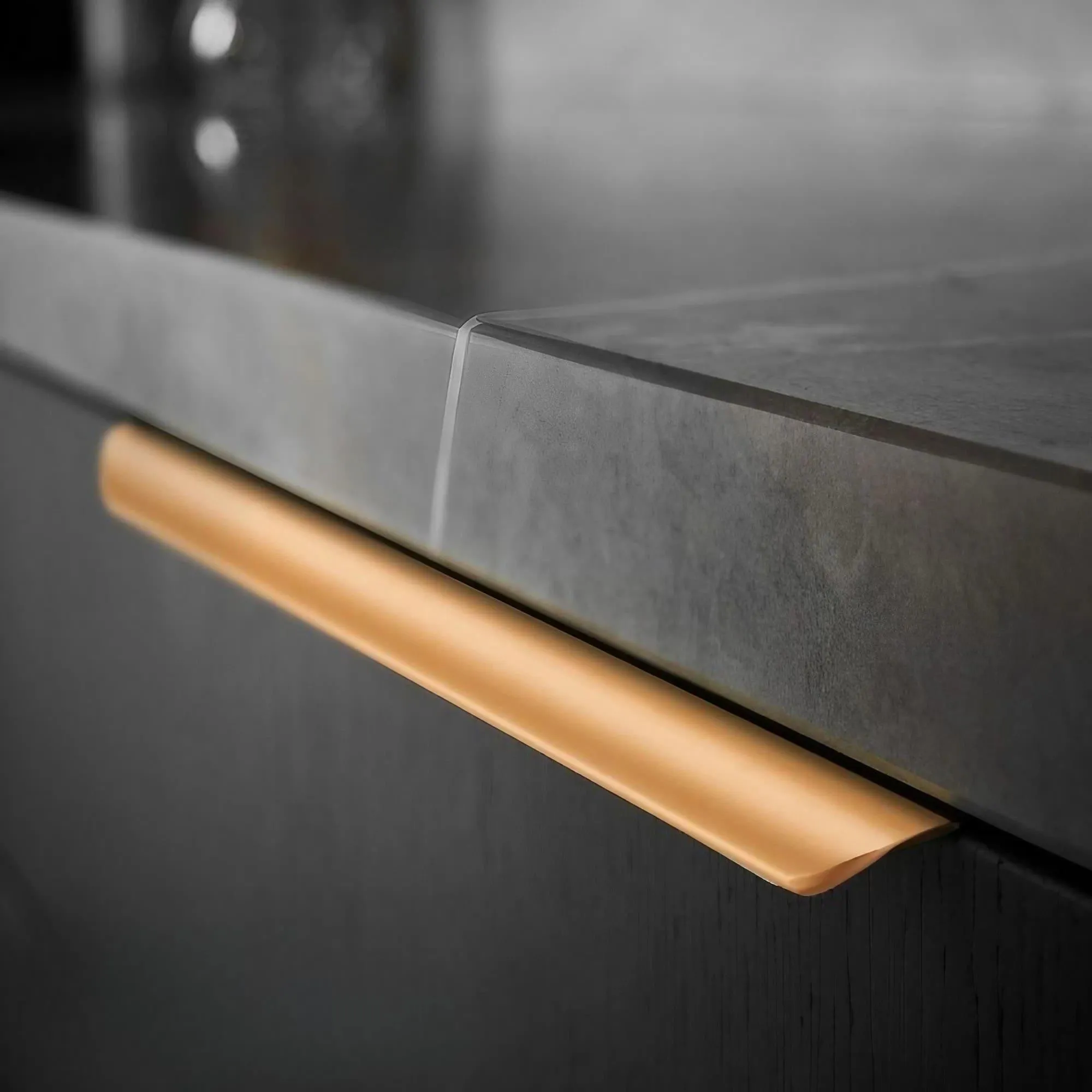 Trendy Modern Cabinet Edge Pulls Long Cabinet Handles