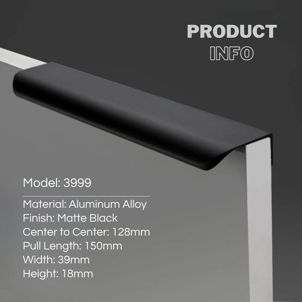 Trendy Modern Cabinet Edge Pulls Long Cabinet Handles