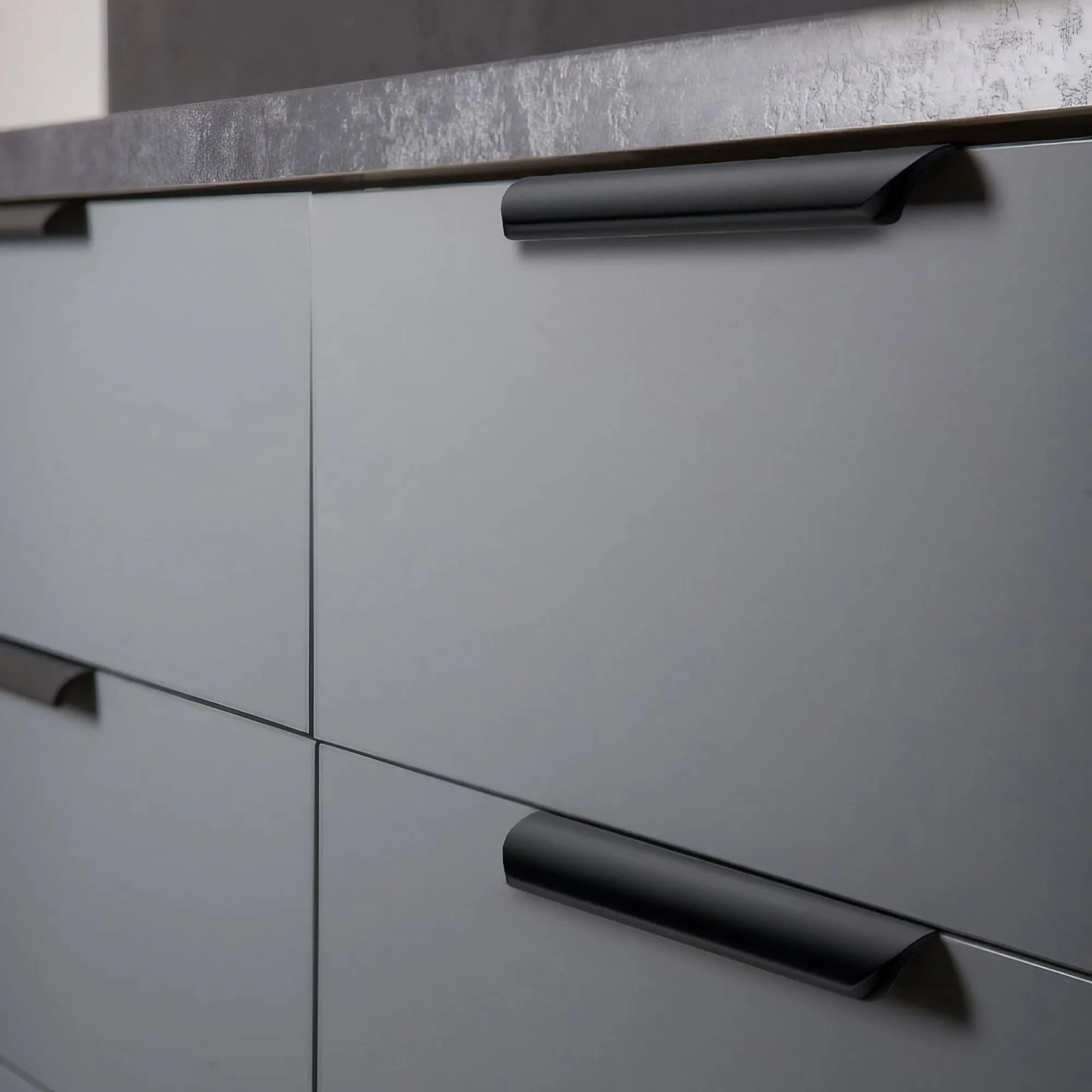 Trendy Modern Cabinet Edge Pulls Long Cabinet Handles