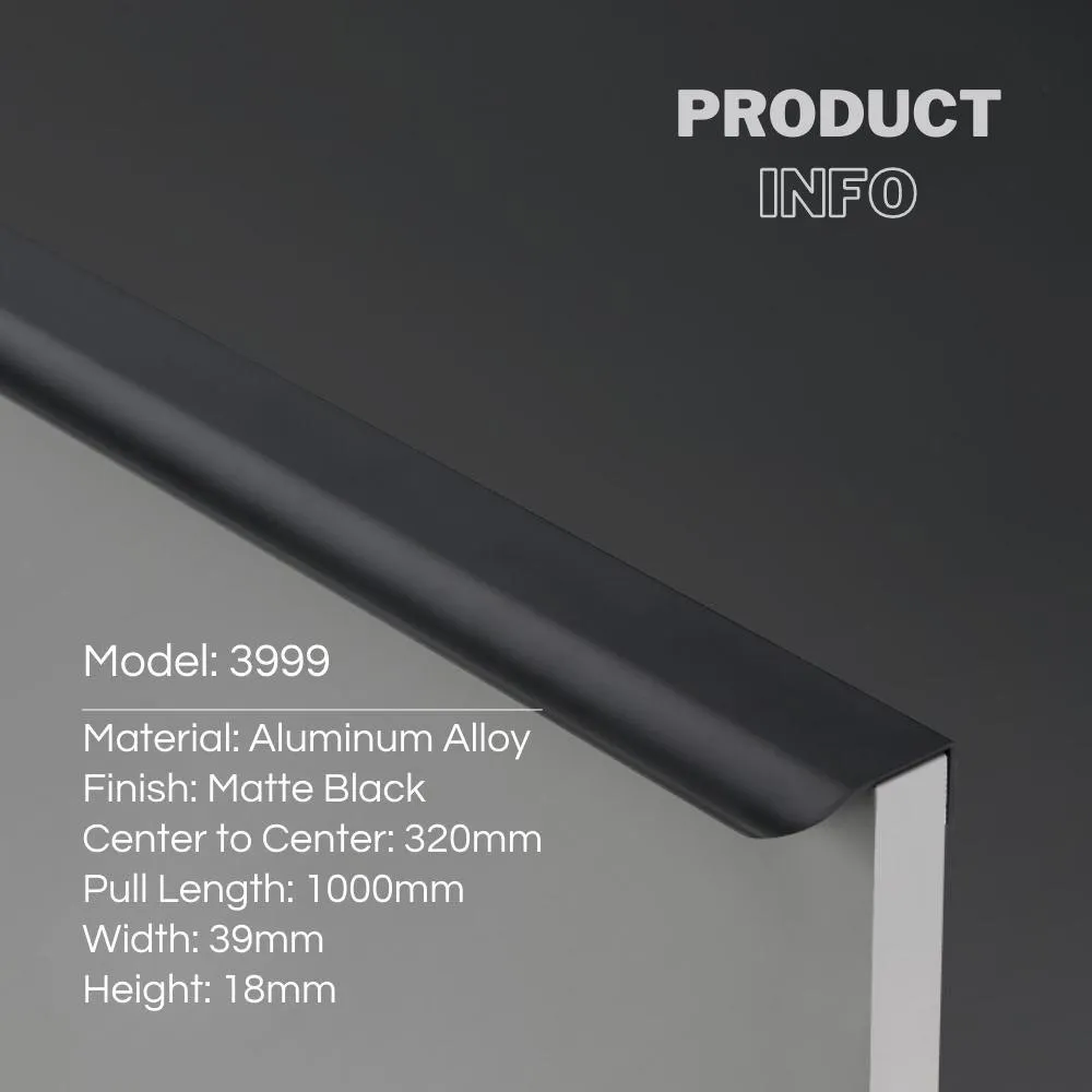 Trendy Modern Cabinet Edge Pulls Long Cabinet Handles