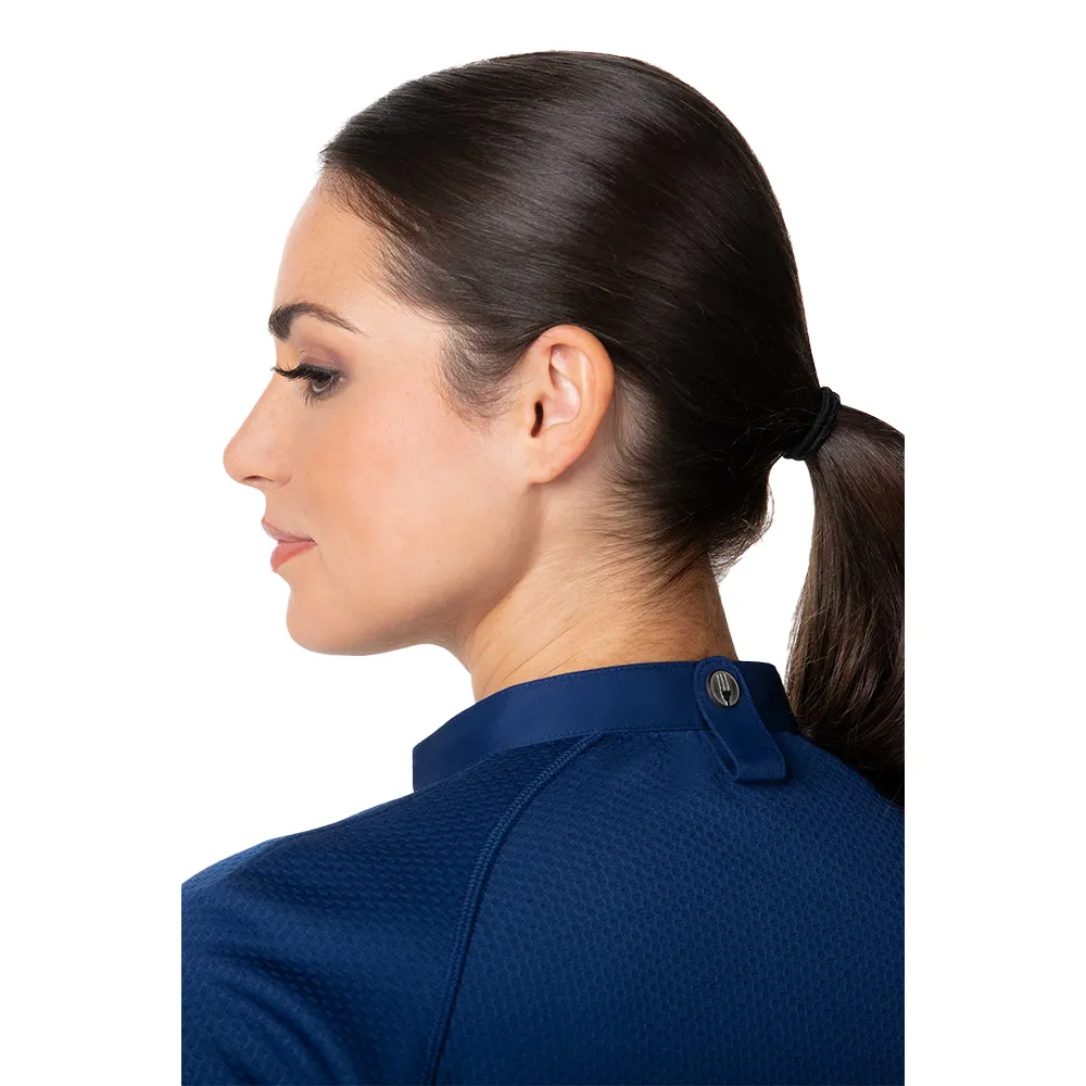 WOMEN NEPAL CHEF COAT - Ocean Blue