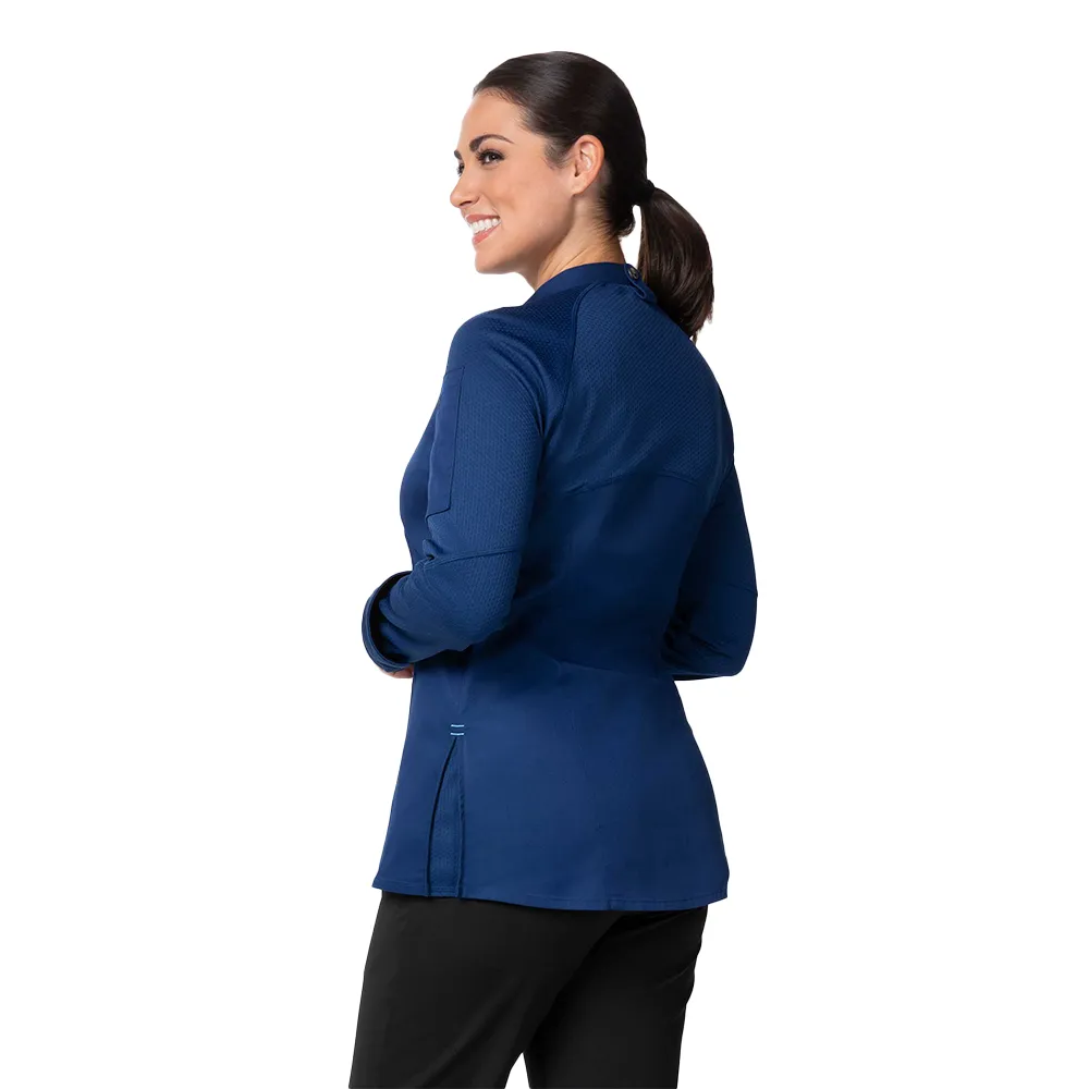 WOMEN NEPAL CHEF COAT - Ocean Blue
